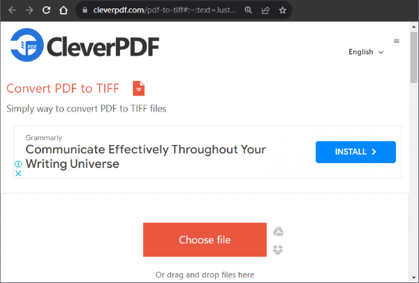 convert pdf to tiff with cleverpdf