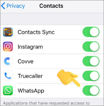 allow whatsapp to access contacts on iphone