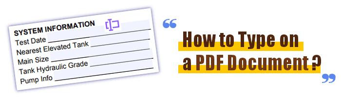 how to type on a pdf document