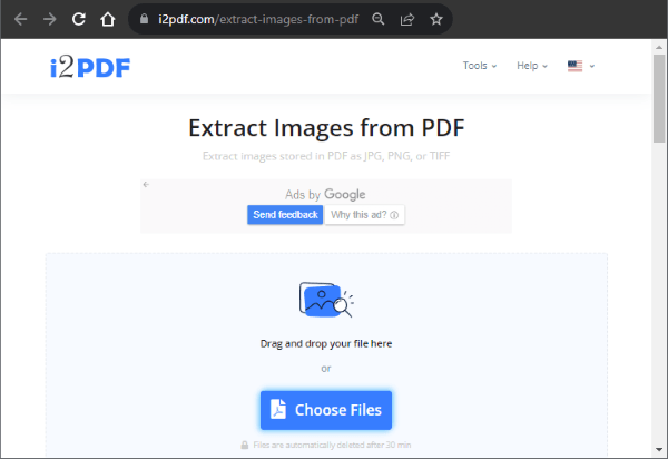 extract images with i2pdf