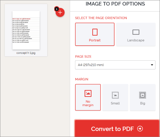 how to save image as pdf using ilovepdf