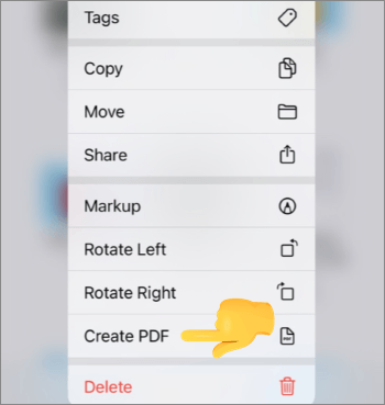 how to turn a picture into a pdf on iphone