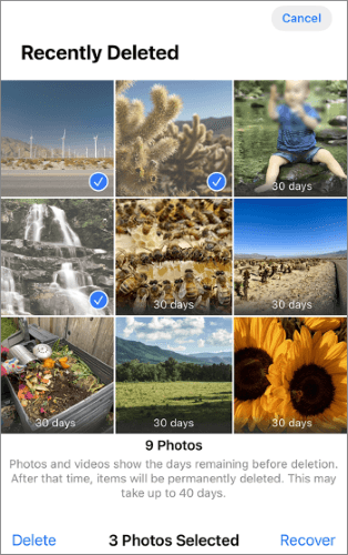 how to delete all photos on iphone