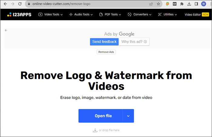 how to get rid of watermarks on videos using online video cutter