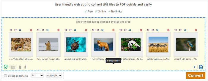 combine two images into one pdf with pdf24