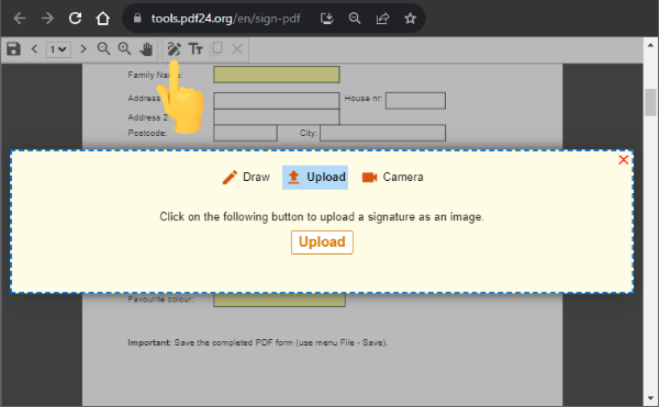 how to add signature to pdf document