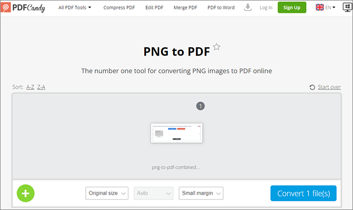convert png to pdf free