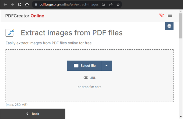 extract all images from pdf with pdf creator online