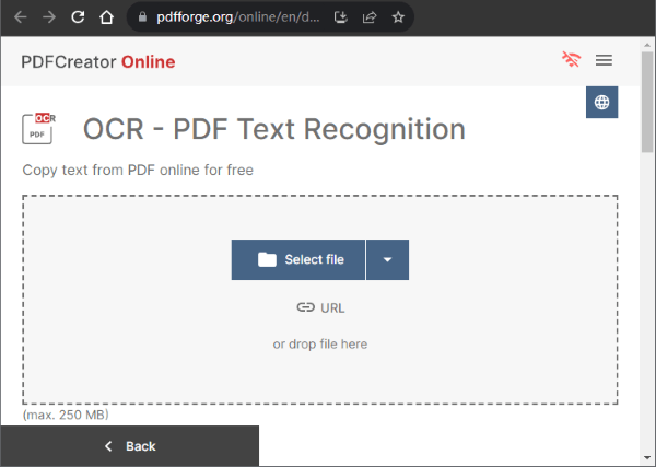 extract text only from pdf with pdfcreator online