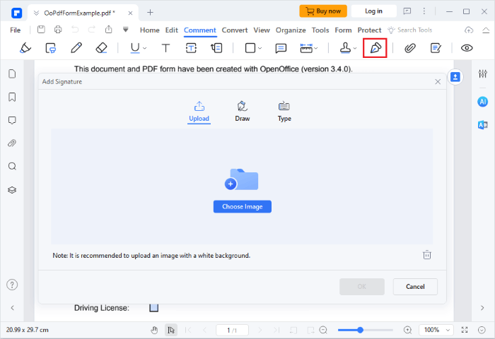 sign documents pdf with pdf editor