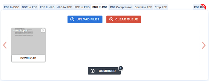 how to change png to pdf