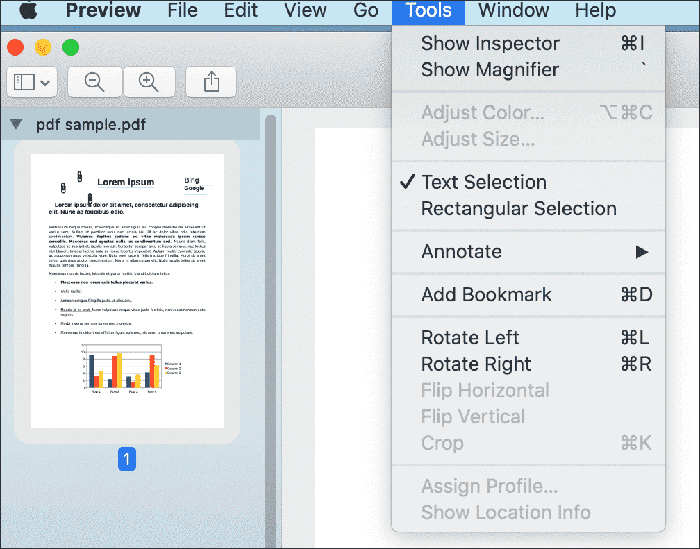 remove links from pdf on nmac with preview