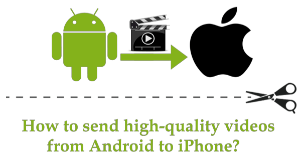 how to send high quality videos from android to iphone