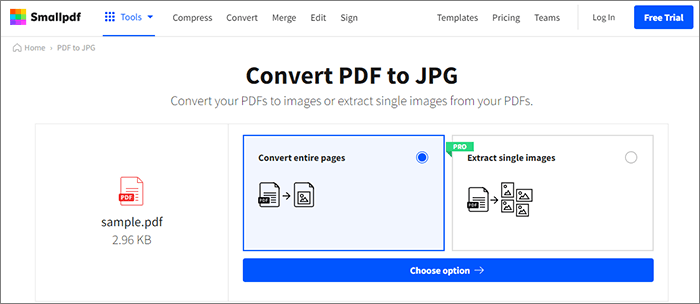 how to convert pdf to jpg for free