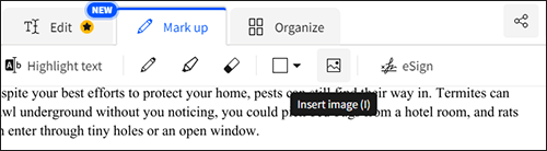 how to insert image in pdf using smallpdf