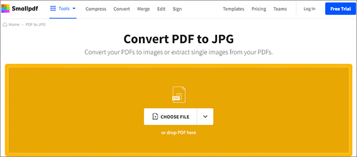 how to extract an image from a pdf with smallpdf