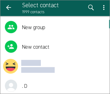 select contact