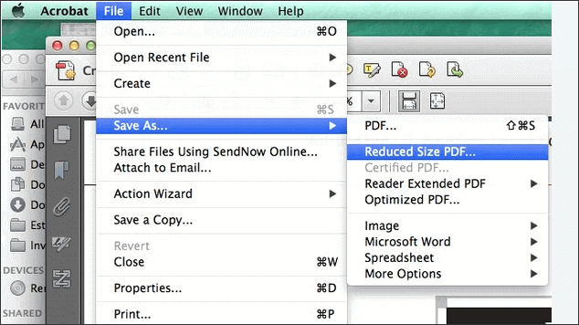 how to make a pdf file size smaller via adobe