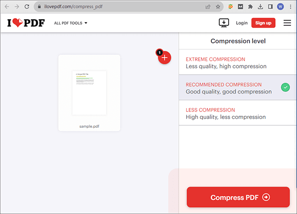customize your compression preferences