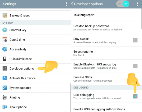 how to enable usb debugging on lg phone