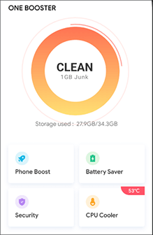 one booster android cleaner app