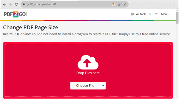 online free pdf resizer