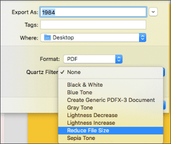 reduce pdf file size to 1mb with preview