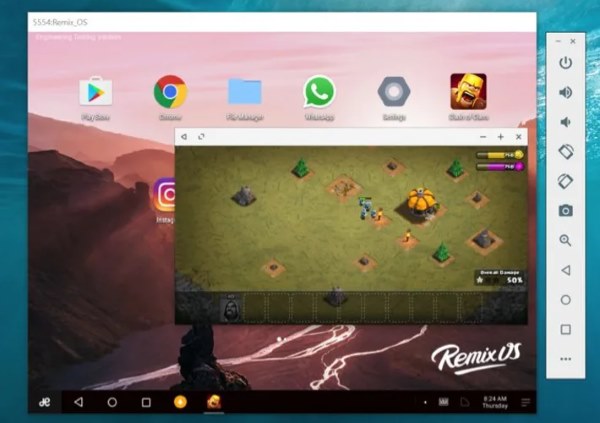 one of the best android emulators for pc, remix os