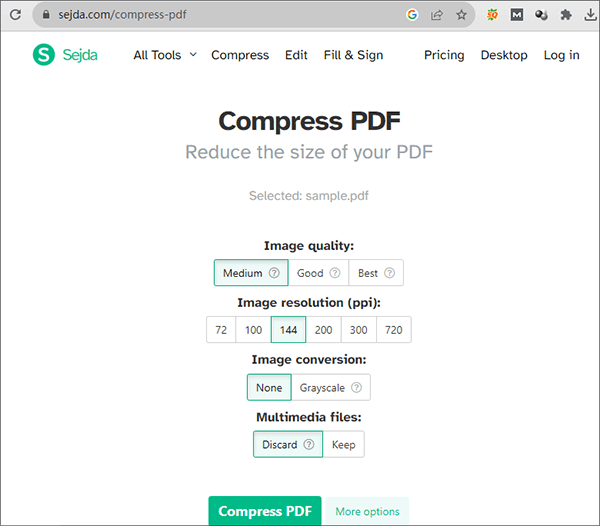 compress pdf below 1mb viasejda