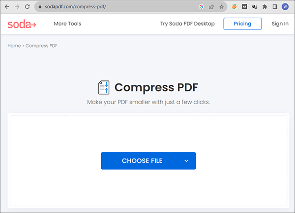 upload the pdf files to soda