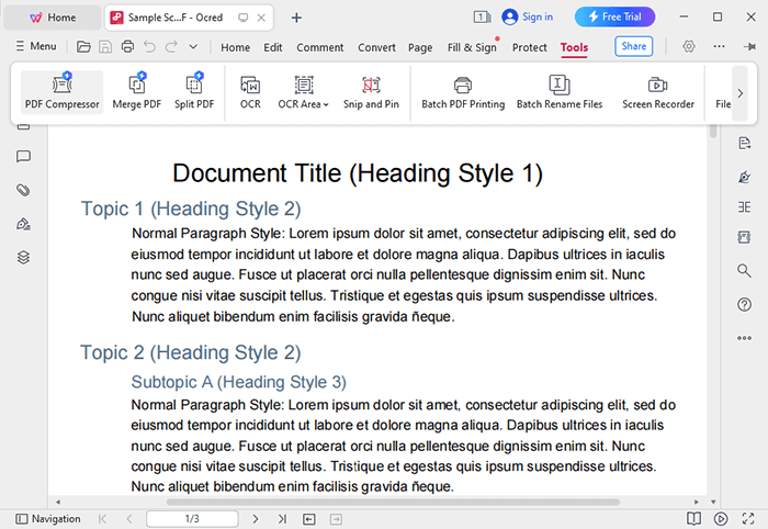 how to compress a large pdf with wps