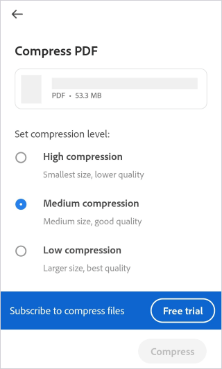 compress pdf