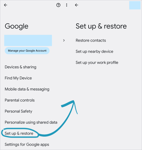 set up nearby device