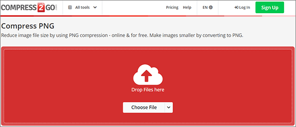upload the png image you want to compress