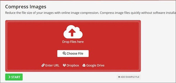 avoid photo overly compressed via compress2go