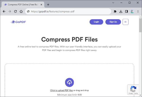 gopdf file compressor pdf
