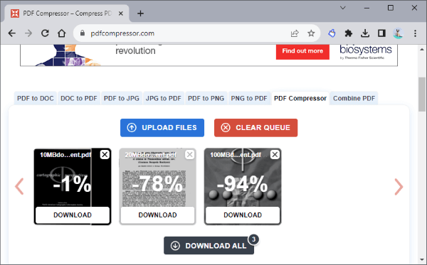 customize your compression preferences