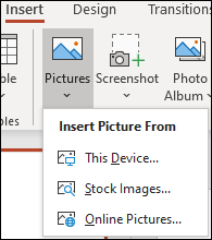 insert images to achieve ppt image compression
