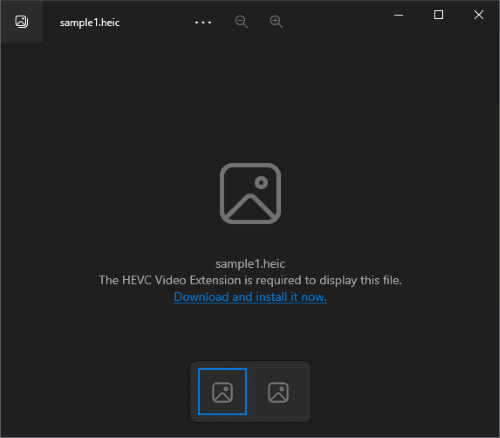 the hevc video extension is required to display this file