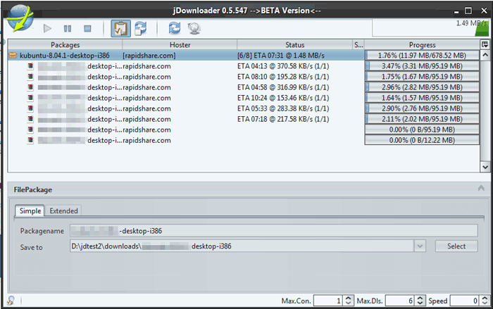 bulk media downloader alternative - jdownloader