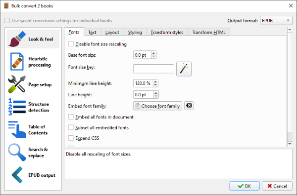 epub format convert to pdf