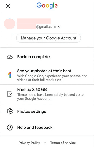 how to stop syncing photos to google photos