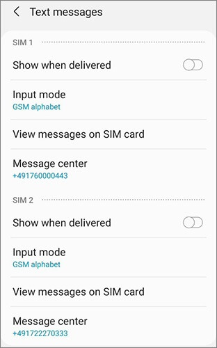 how to turn off sent as sms via server