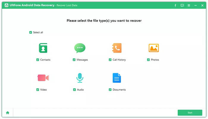 ultfone scans lost Datos de Android