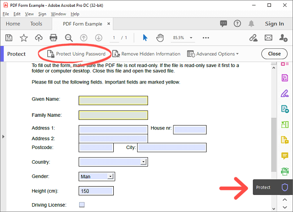 adobe acrobat make pdf non editable