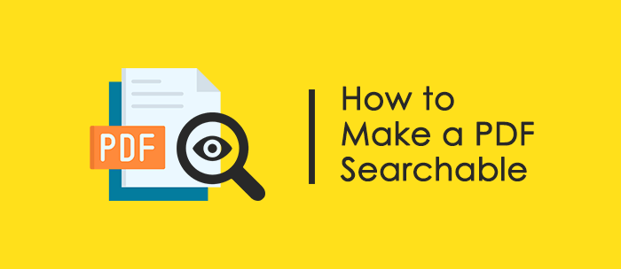 make pdf searchable