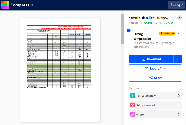 smallpdf excel to pdf