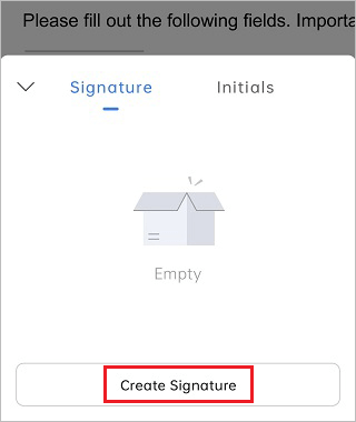 generate a signature