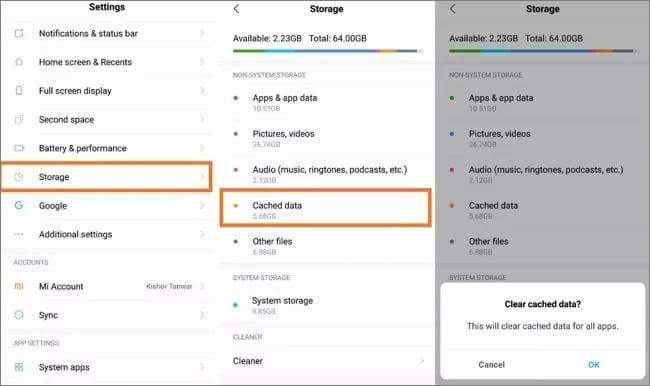 clear cache data and cachr of all app.jpg