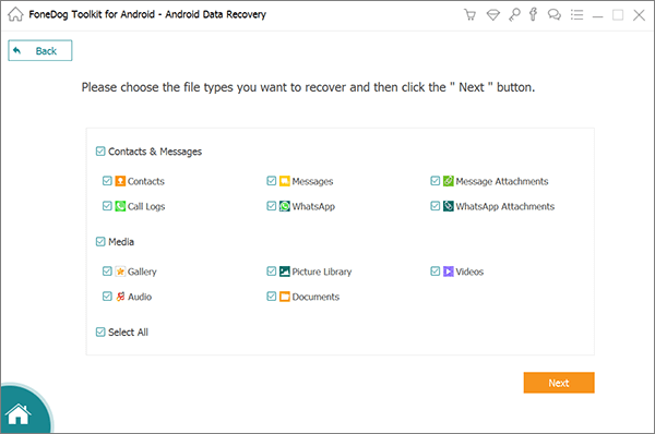 choose file type